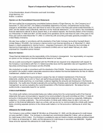 - Report of Independent Registered Public Accounting Firm